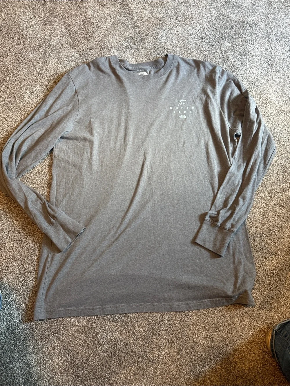The North Face Men’s Long Sleeve Crew Tee - Charcoal Gray